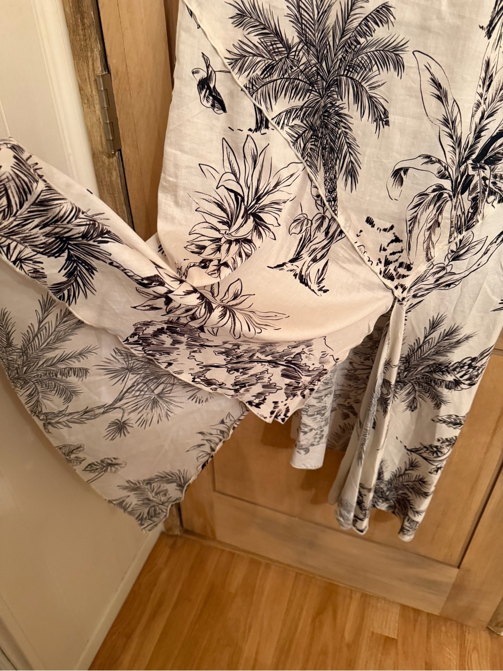 Antonio Melani 100% Cotton Tropical Print Asymmetrical– Made in Morocco - Picture 5 of 13